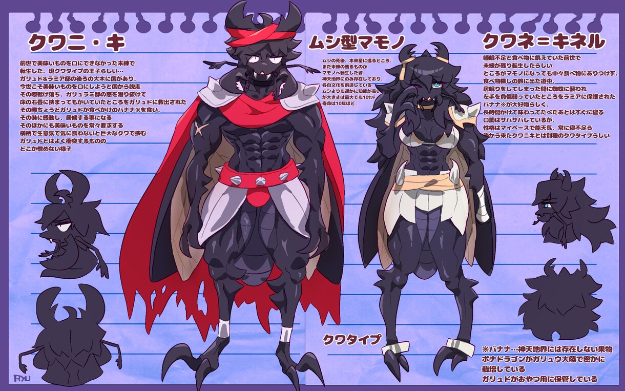 早期納品が売り！キャラクター全身イラスト描きます 簡易背景込、キャラシも可！ケモノ（獣人）、人外、人間かけます イメージ6