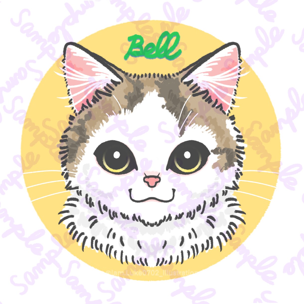 猫ちゃんのお顔描きます お顔のみのシンプルなお仕上げメニューです♪ イメージ5