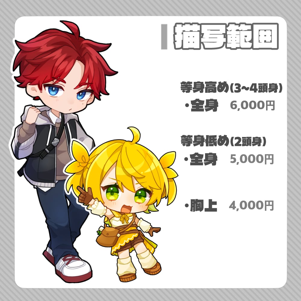 可愛いデフォルメイラスト制作します 【商用可】動画、配信、グッズなど幅広い用途に対応します！ イメージ2