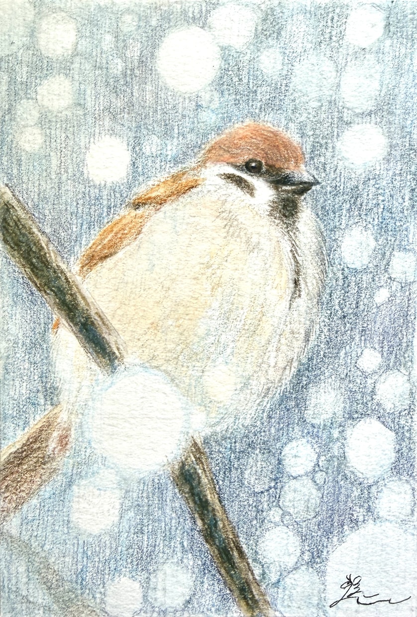 配送無料でお届け＊うちのこペットお描きます 水彩色鉛筆の手描き原画を送料無料でお届け＊贈り物・ご自宅用に イメージ3