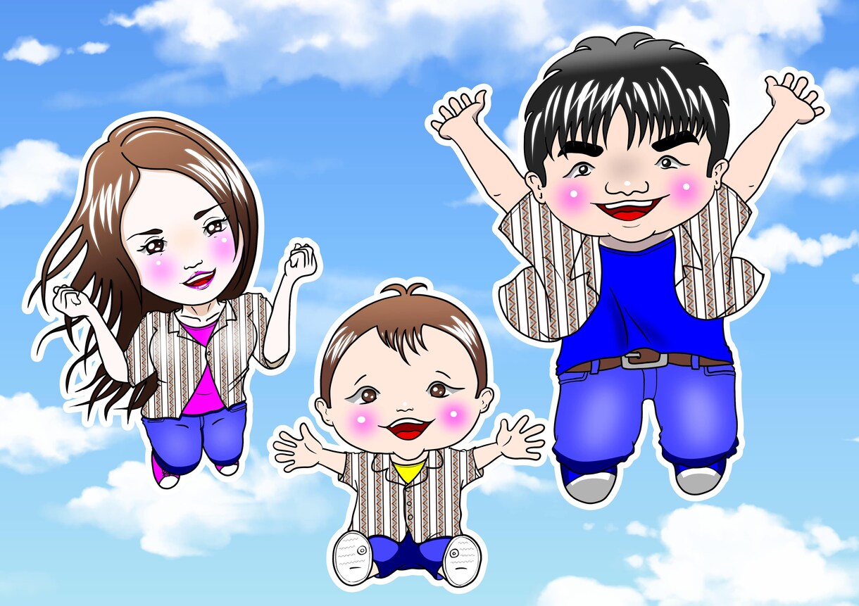 プロの似顔絵師が優しく楽しい似顔絵を制作いたします 誕生日・ご入学・還暦祝い・結婚祝い及びウェルカムボード等に イメージ7