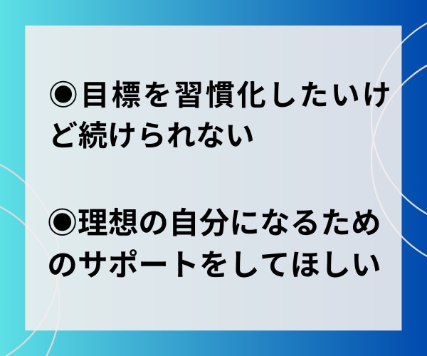 30日間 習慣化サポート/目標に向けて伴走します 中途半端な自分を変えよう/習慣化プロコーチの質の高いサポート イメージ5
