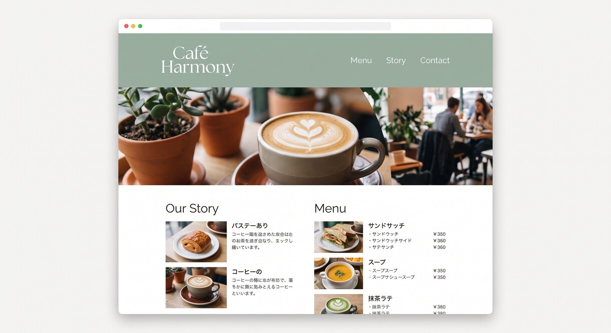 個人飲食店専門！丸投げOKホームページ作ります 個人飲食店のための、はじめてのWebサイト。 イメージ2
