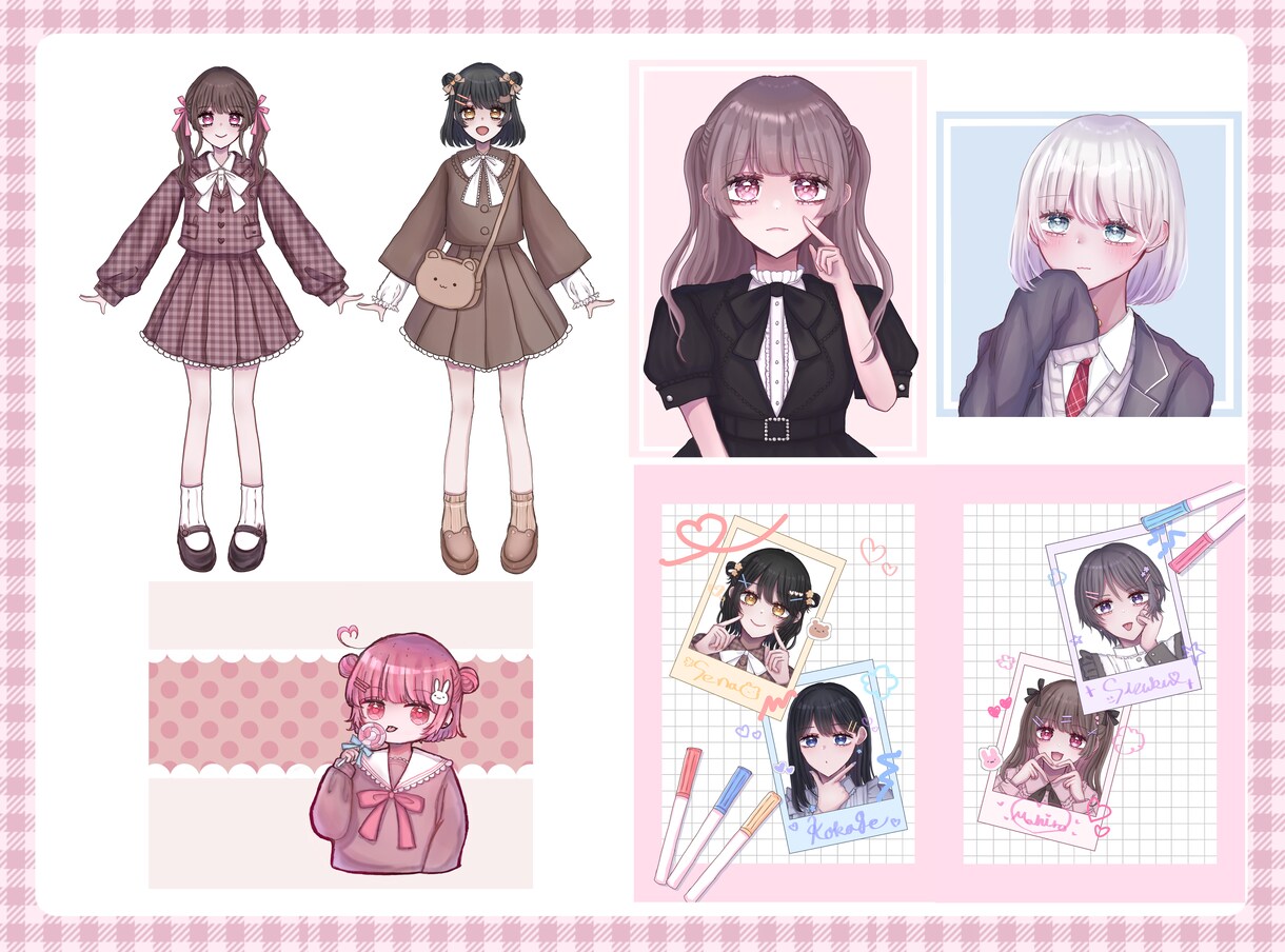 キラキラ瞳のときめくイラストをお描きします アイコンから全身イラストまでぜひお任せください！ イメージ7