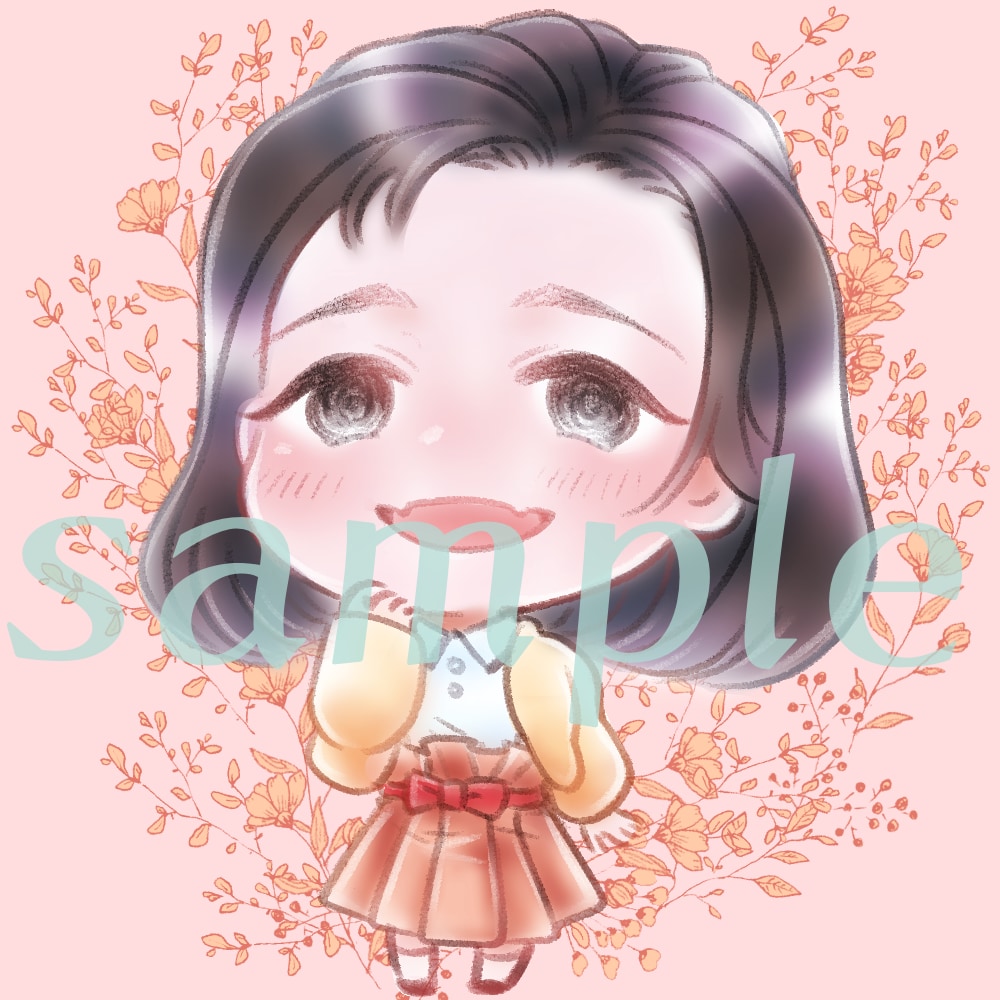 商用、似顔絵風も可◎ゆる〜い癒し系イラスト描きます アイコンやパンフ、プレゼントにも◎ゆるかわいく彩ります イメージ2