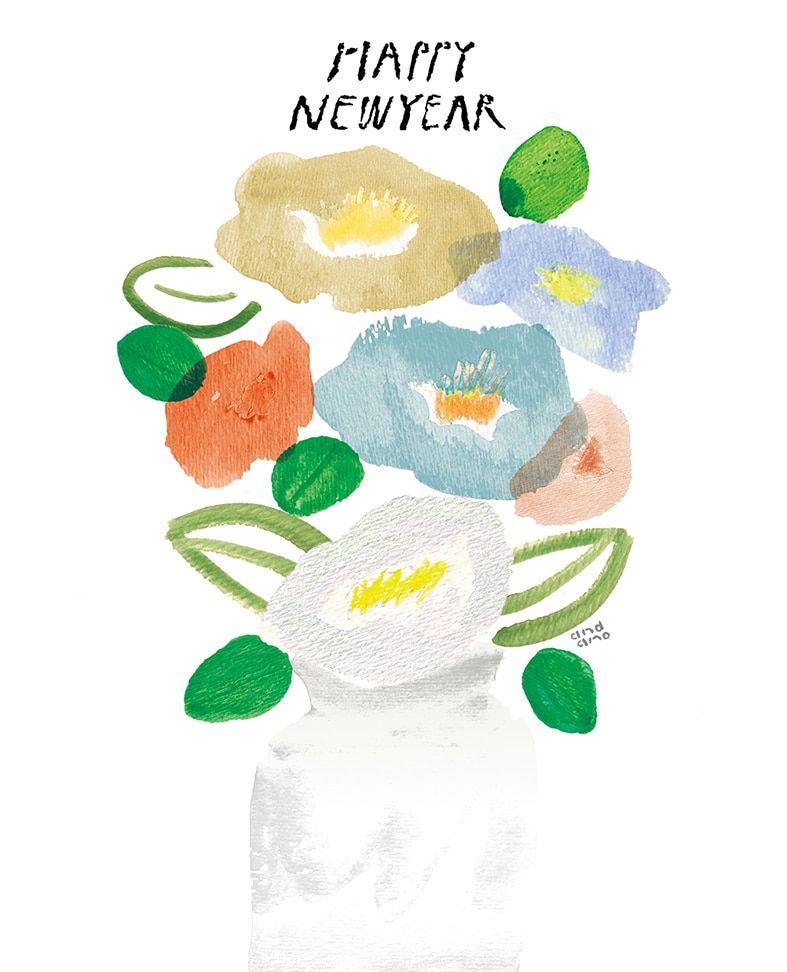 自然、花 ナチュラルイラスト制作します 絵の具のにじみやカスレを生かしたイラスト イメージ8