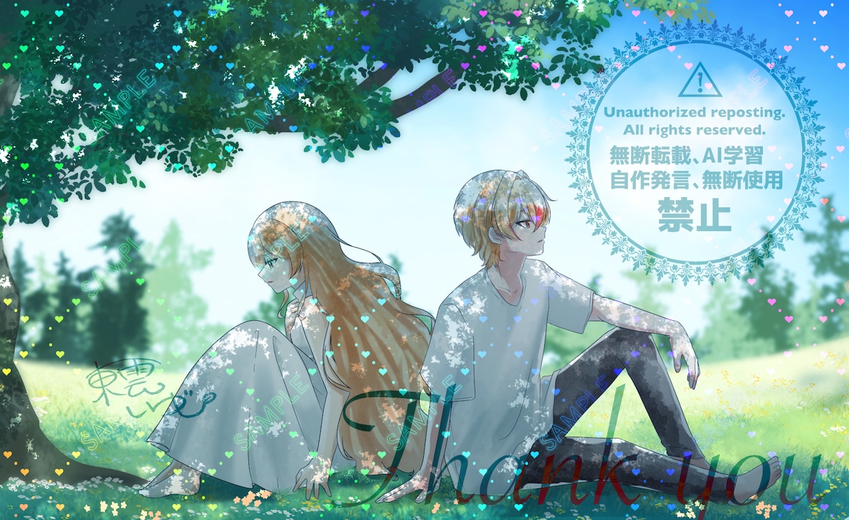 MV!サムネイル!歌ってみた関連のイラスト描きます オリジナルから絵柄寄せまで！幅広いニーズに対応します♪ イメージ8