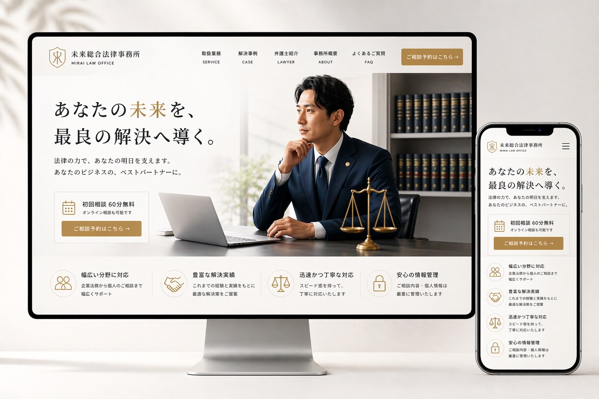 反応の出るHPを根拠付きで設計します 公開後に成果の出るHPを、根拠付きで設計します イメージ4