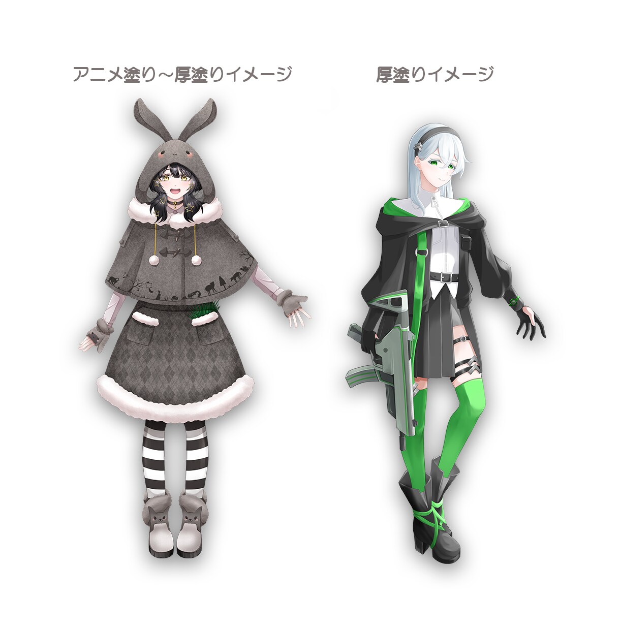 最短3日！様々な塗りのイラストを制作します アニメ塗りから厚塗りまでご希望の塗り方でイラスト制作します。 イメージ2