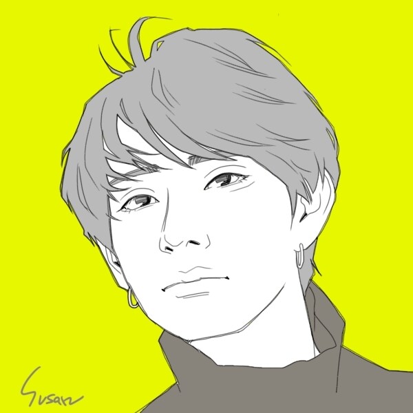 名刺やアイコン向きの似顔絵を提供いたします インパクトのある似顔絵をオシャレに描きます イメージ3