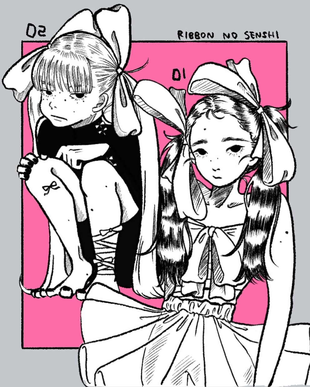 線画ベースのイラストを描きます MV、歌ってみた、サムネイル、挿絵、グッズなどに イメージ4