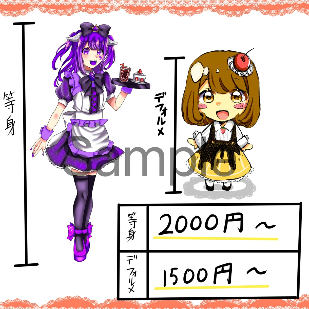好きなキャラやオリジナルキャラ描きます SNSなどのアイコンをあなた用のイラストに描きます イメージ3