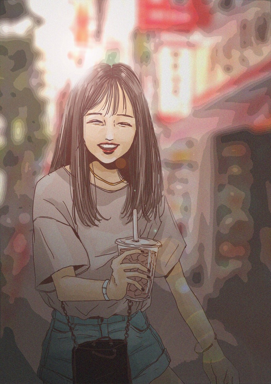 似顔絵、アイコン描きます 似顔絵と共に背景まで雰囲気に合わせ描きます イメージ4