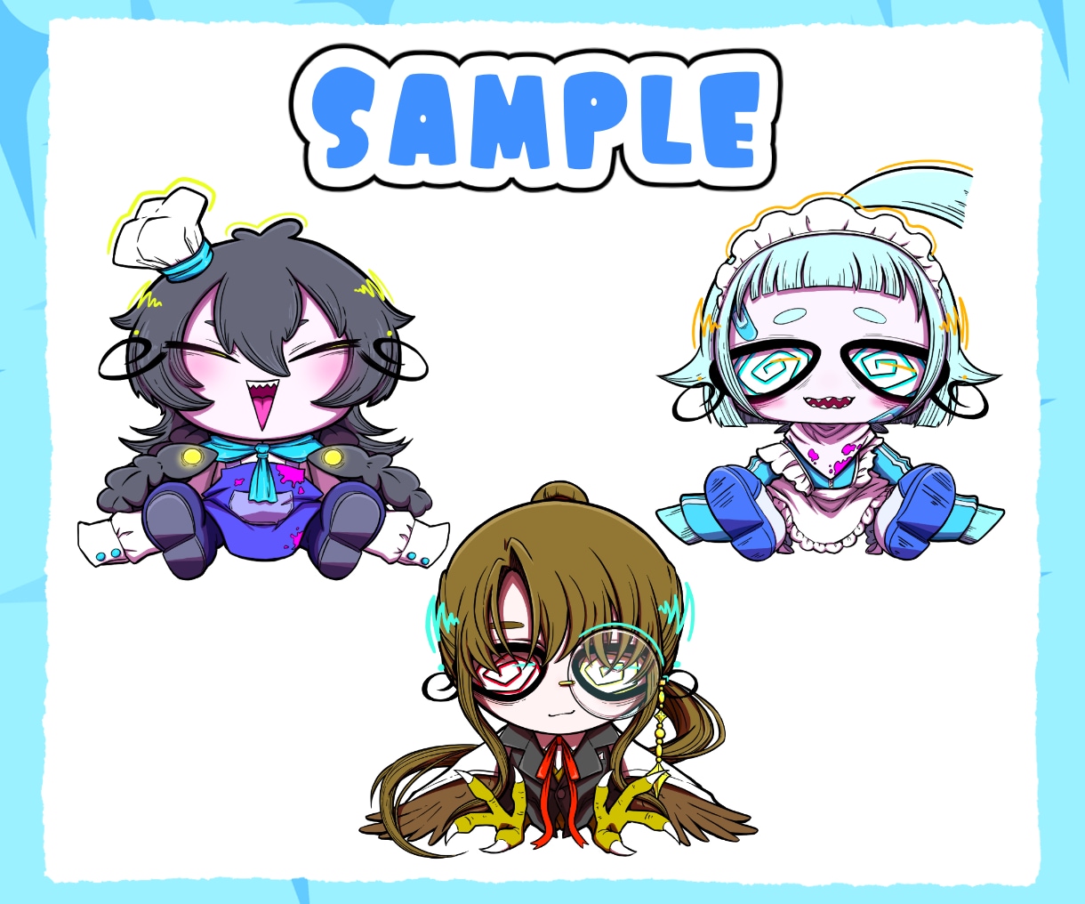 カートゥーン風！SDキャラ・ミニキャラ描きます 色鮮やか・ポップなSDキャラをかわいく仕上げます!! イメージ4