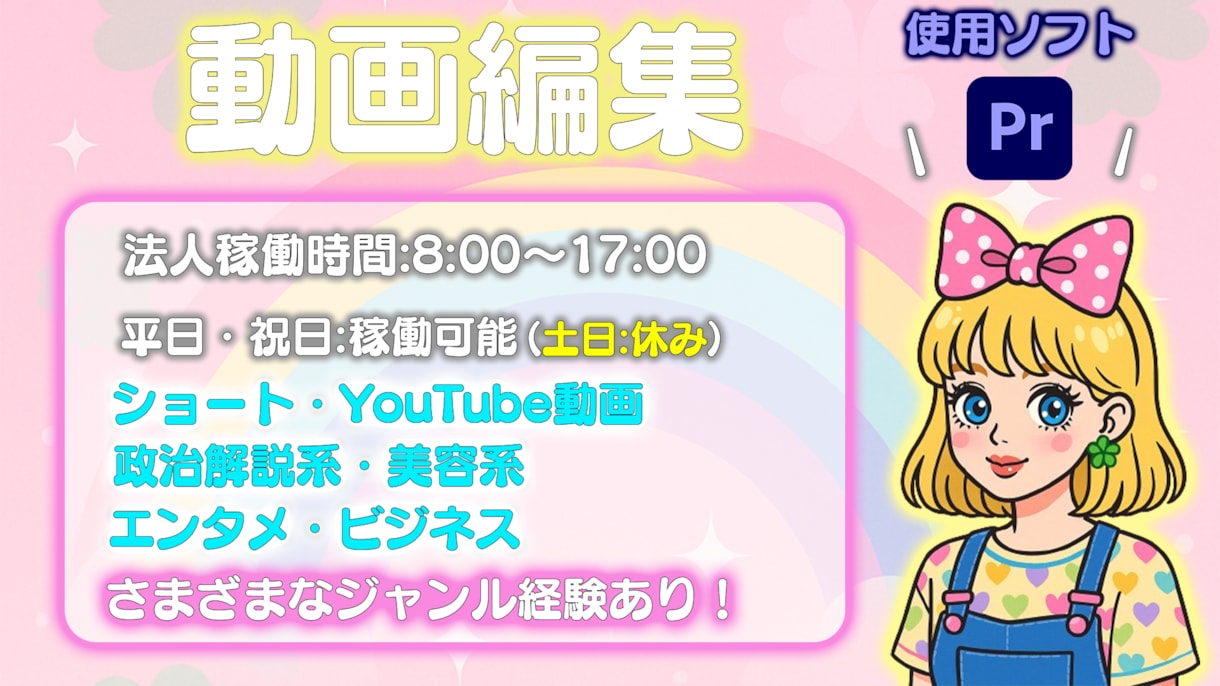 動画編集スピード納品・修正も柔軟に対応します カット・テロップ・SEなそYouTube向け編集に幅広く対応 イメージ1