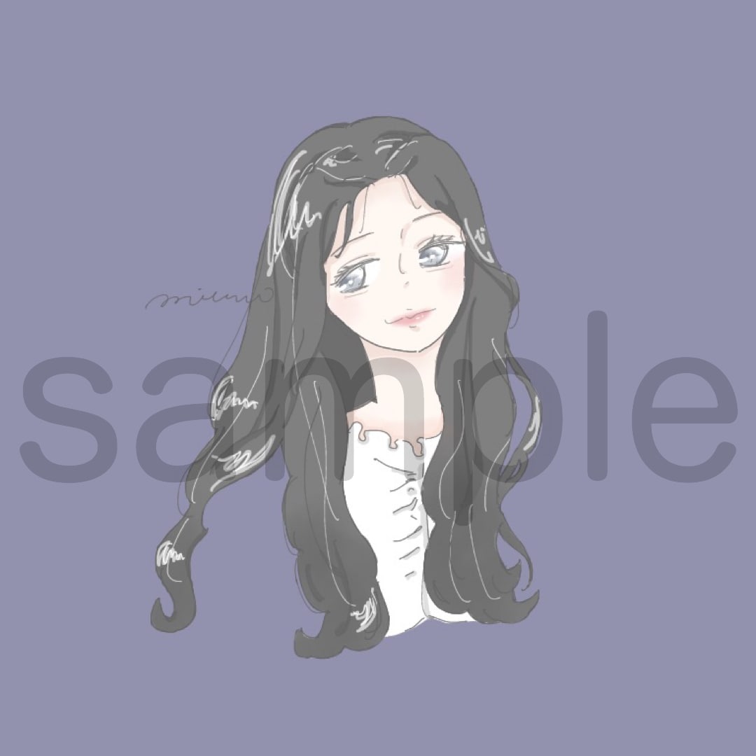 かわいい女の子を描きます SNSのアイコンなどにどうですか イメージ6