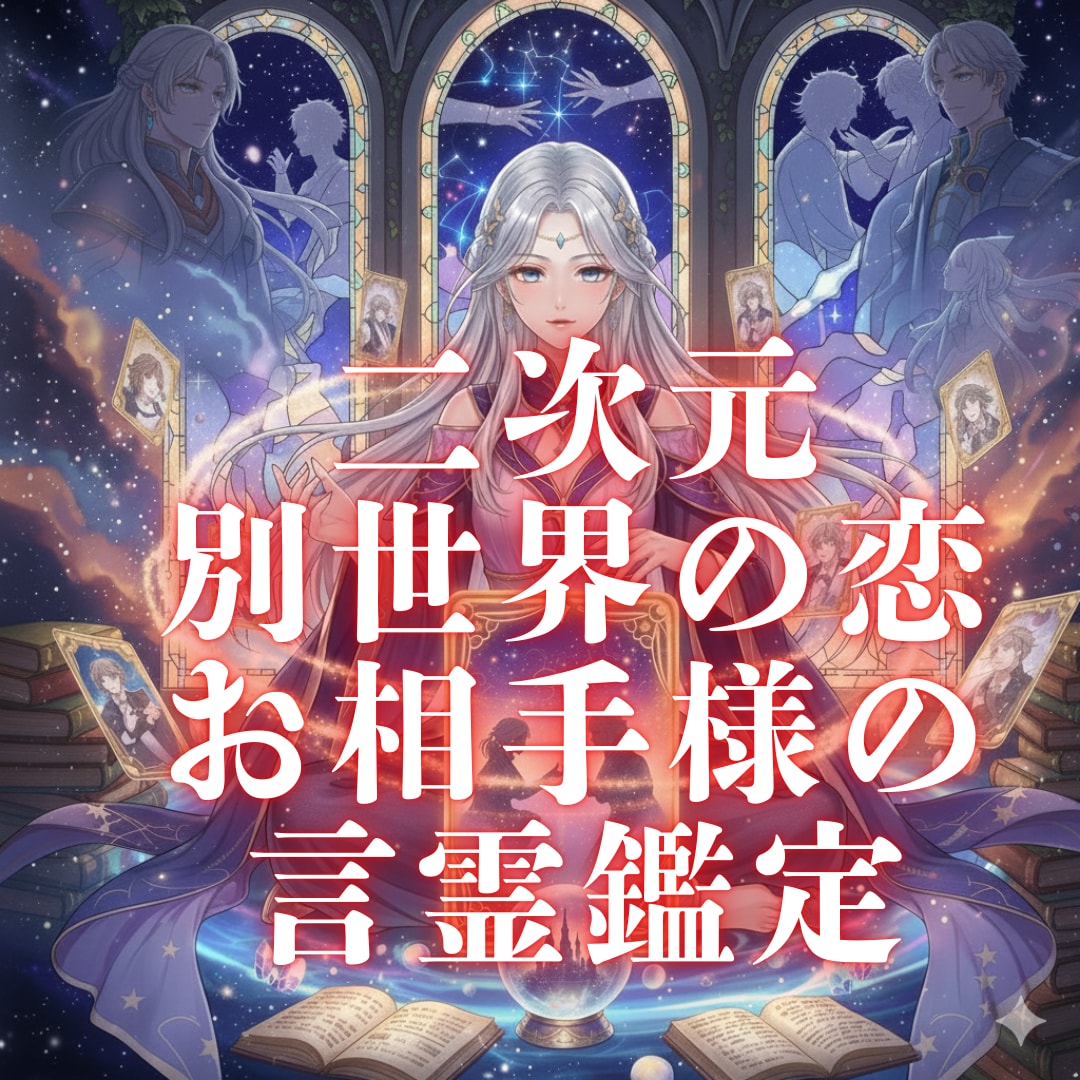 二次元・別世界への恋お相手様の声を鑑定します ～彼からのひとこと～次元を超えた「言霊（ことだま）」鑑定 イメージ1