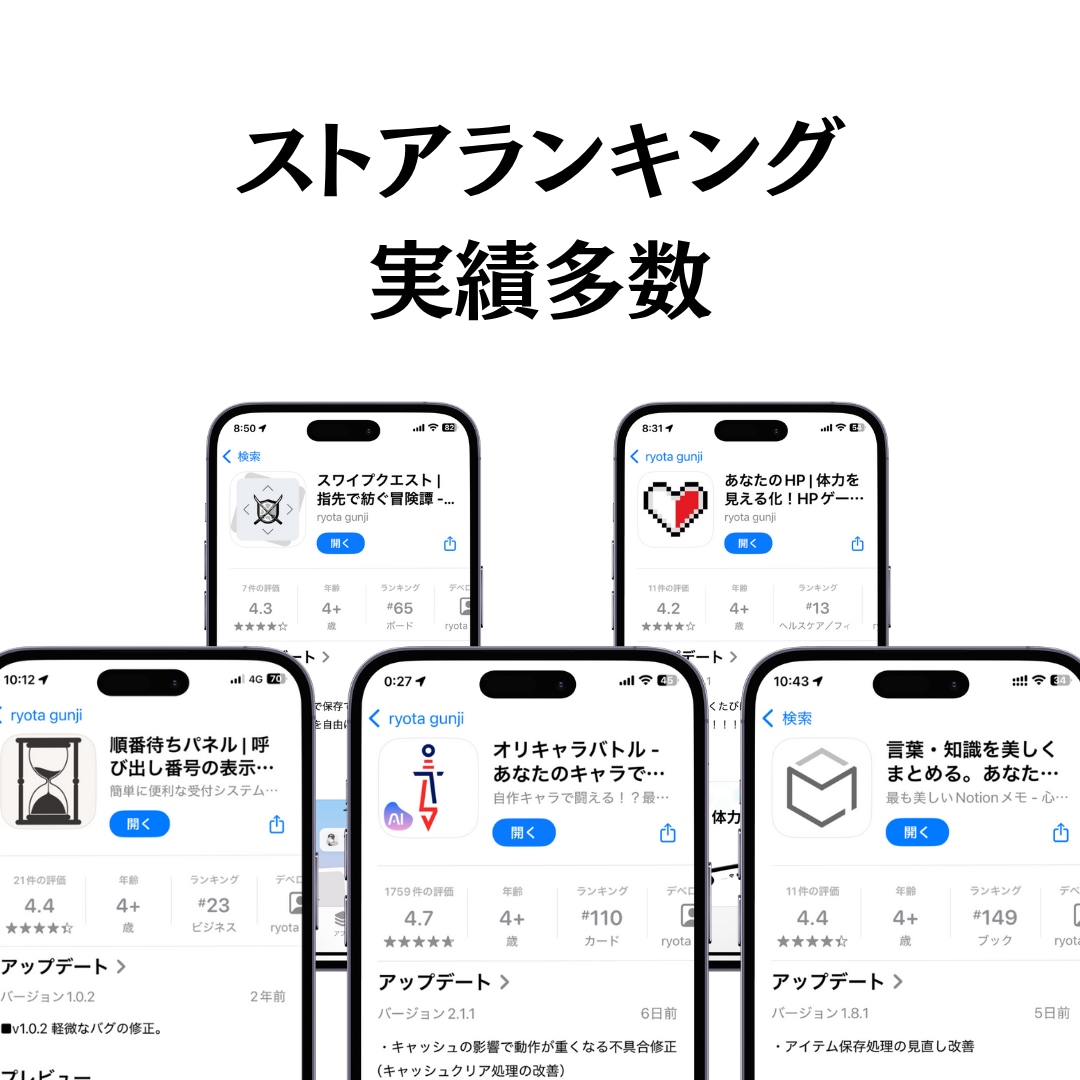スマホアプリのASO（ストア最適化）を改善します せっかく開発したアプリ、ストアに載せるだけじゃ損しています イメージ2