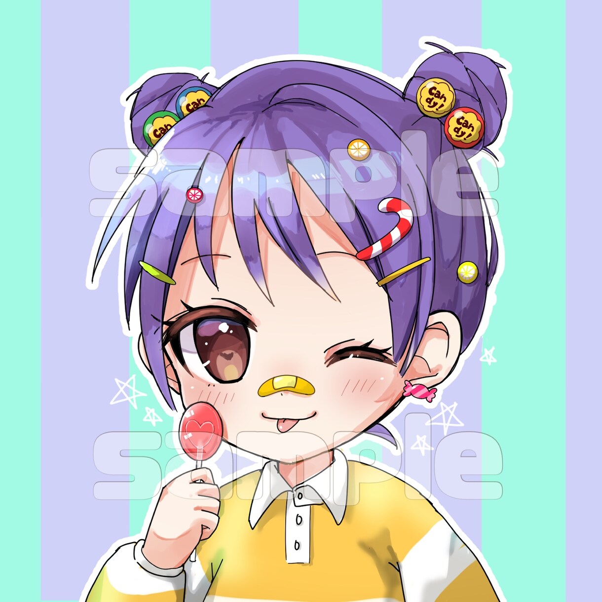 萌えタッチのミニキャラのアイコンイラスト描きます 萌えタッチの可愛いデフォルメイラストでアイコンを彩ります イメージ2