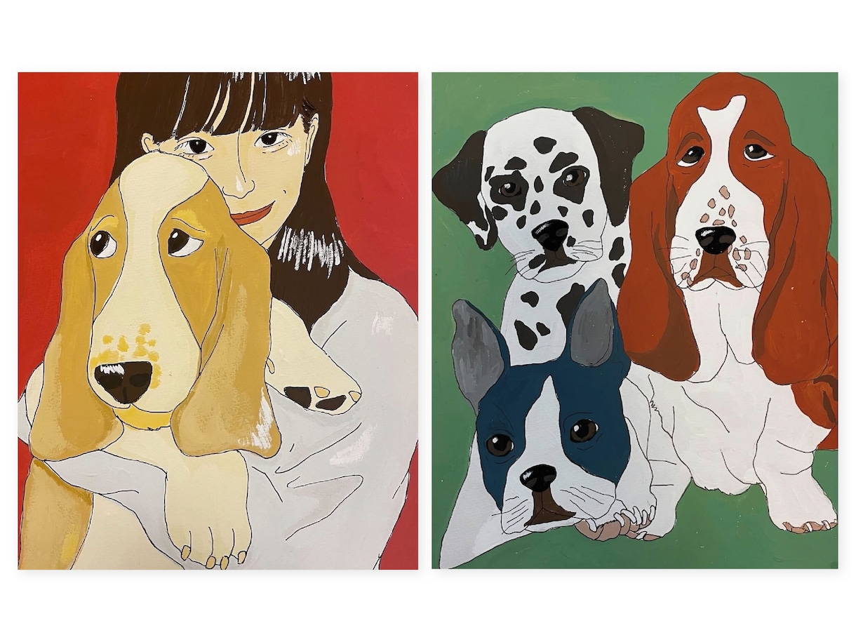 イメージに合わせて手書きで人物・動物を描きます プレゼント・アイコンで個性を出したい方へ イメージ1