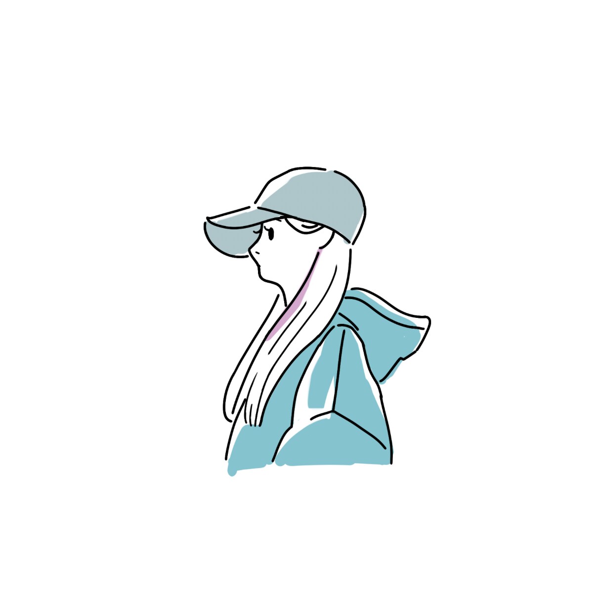 シンプルおしゃれな線画イラスト作成します snsアイコン等に。動物もご一緒に。商用可能。ゆるいイラスト イメージ3