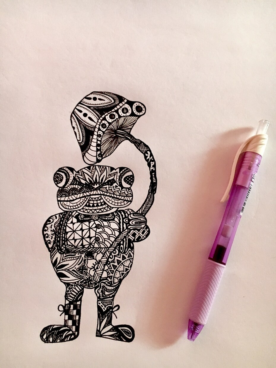 あなたの好きな写真・絵をゼンタングルアートにします 【イラスト作成】素敵な思い出をゼンタングルアートにしませんか イメージ4