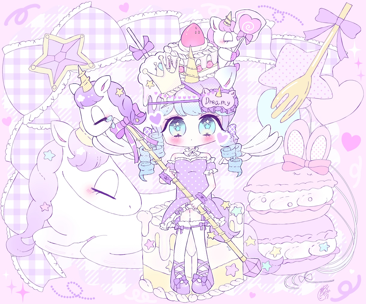描き込みのある1枚絵描きます 魅力を1枚にたっぷり詰め込んで見応えのあるイラストを描きます イメージ4