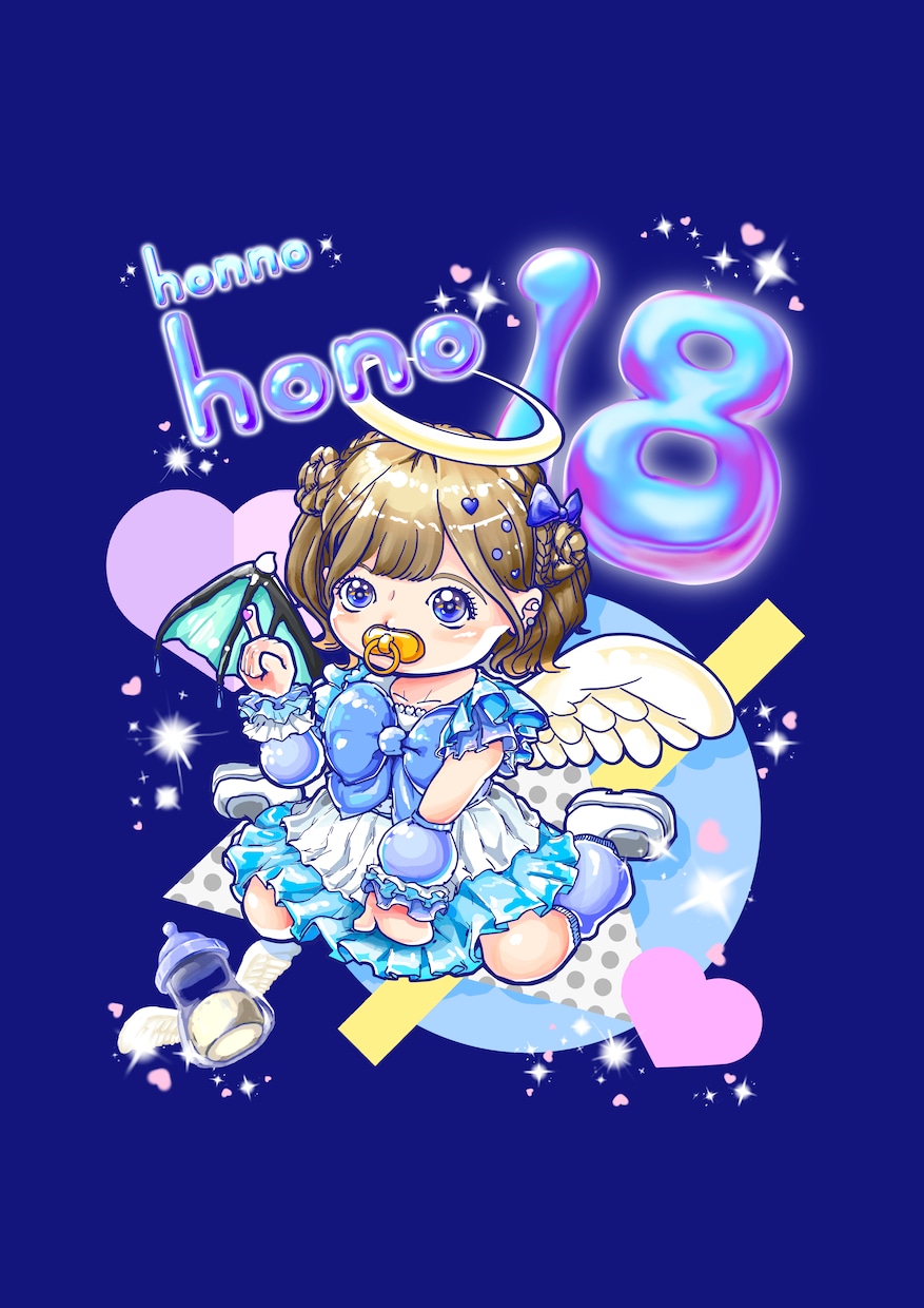 グッズ等のイラストを制作します 地下アイドルさんのグッズとして実際に販売された商品になります イメージ1