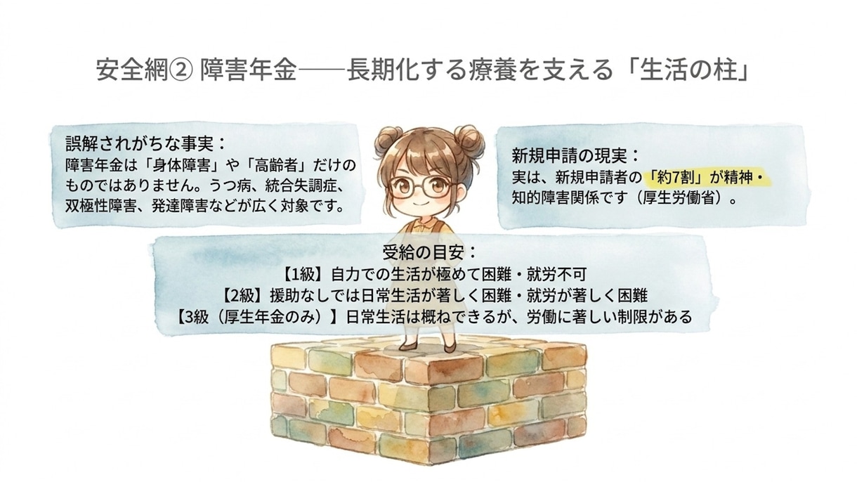 障害年金申請を迷っている方へプロが優しくお聞きます 障害年金とは、自分は対象なのかな？　入口で困っている人向け イメージ7