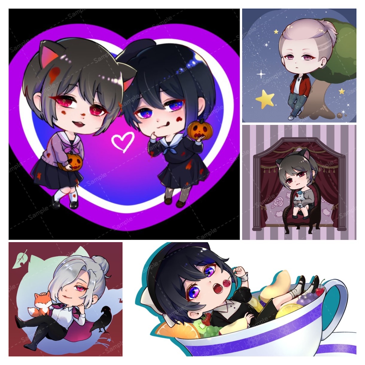 レトロで可愛いミニキャラ描きます 細部までこだわった魅力的なミニキャラをお届けします！ イメージ5