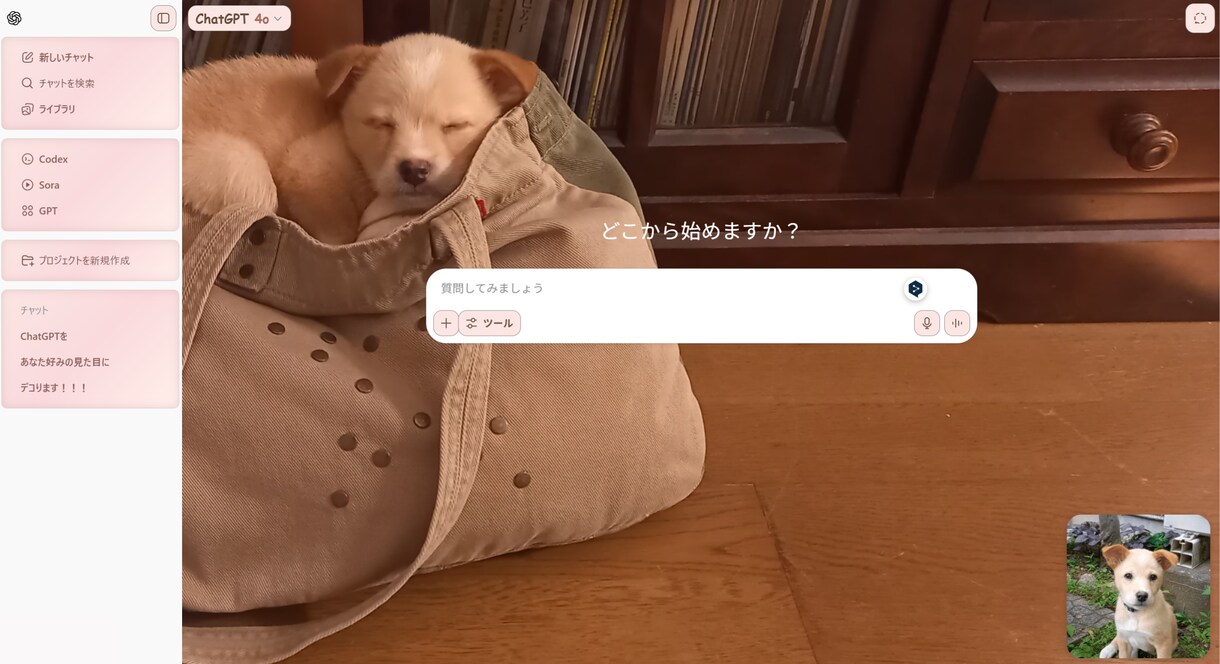ChatGPT画面を可愛くカスタマイズします あなただけのChatGPT画面に♪見た目を自由に装飾します！ イメージ2