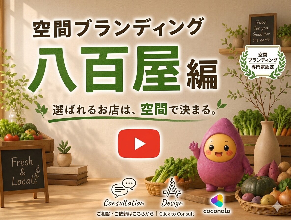 八百屋・小売店の売場をブランド空間に整えます ビデオ打ち合わせ付き｜価格競争から抜ける空間設計 イメージ1