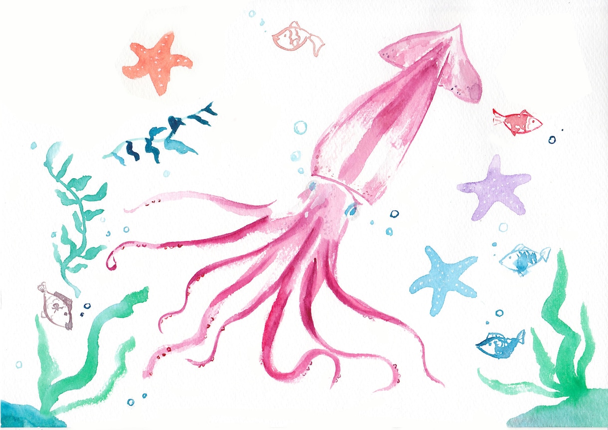 水彩のカットイラスト描きます ご希望のカットイラストを水彩で描きます イメージ9
