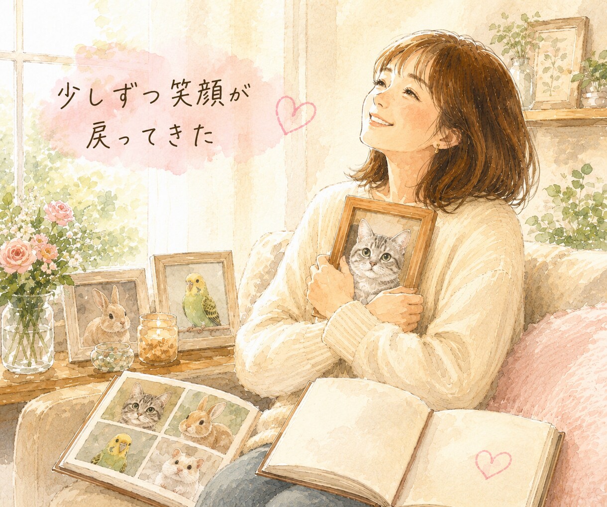 ペットロス☁️忘れられない大切な子のお話聞きます ペットロス/涙/後悔/感謝/寂しい/会いたい イメージ9