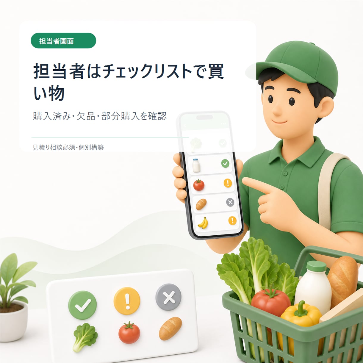 買い物代行LINEアプリ作ります 依頼受付から精算までLINE化 イメージ4