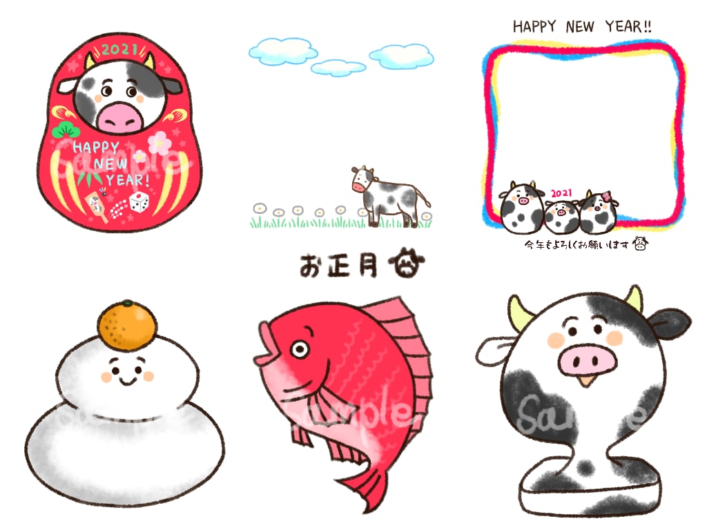 商用OK！ほんわか可愛い手書き風イラストを描きます クレヨン風イラストで華やかに⭐︎セット割有ります♪ イメージ3