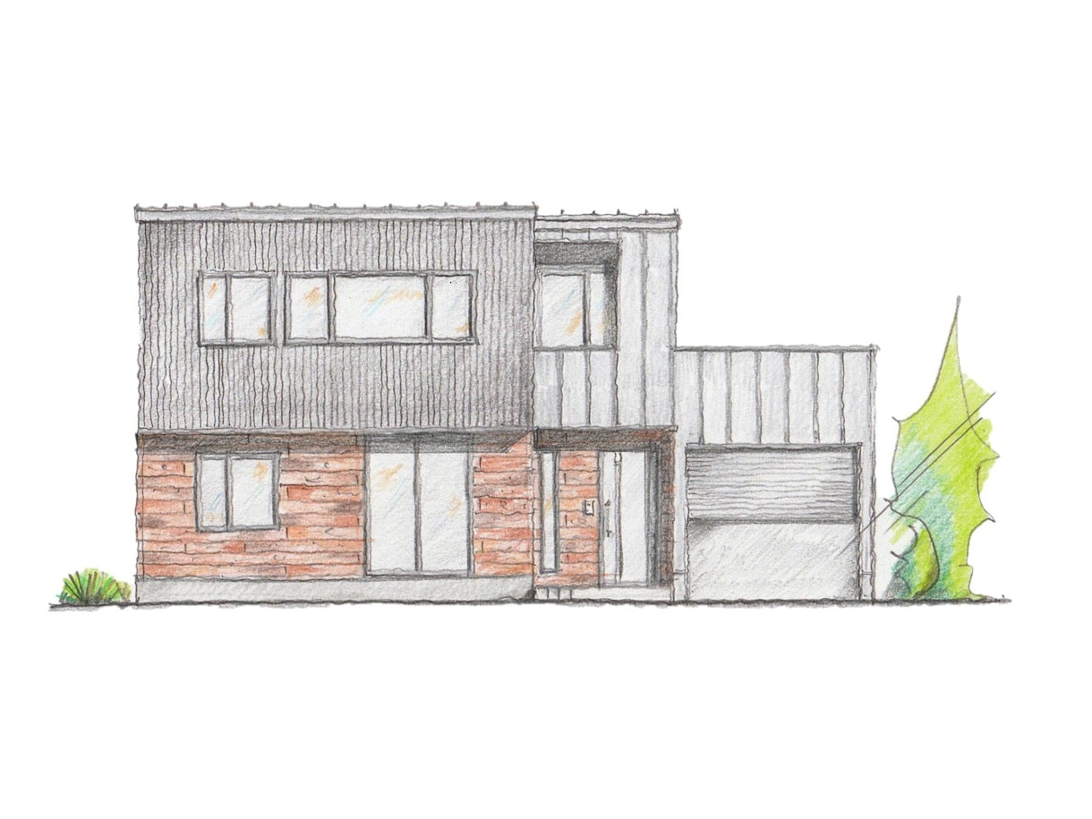手描きで住宅・店舗などの外観図を描き起こします Webや紙媒体、記念品として可愛らしい外観を手描きします イメージ5