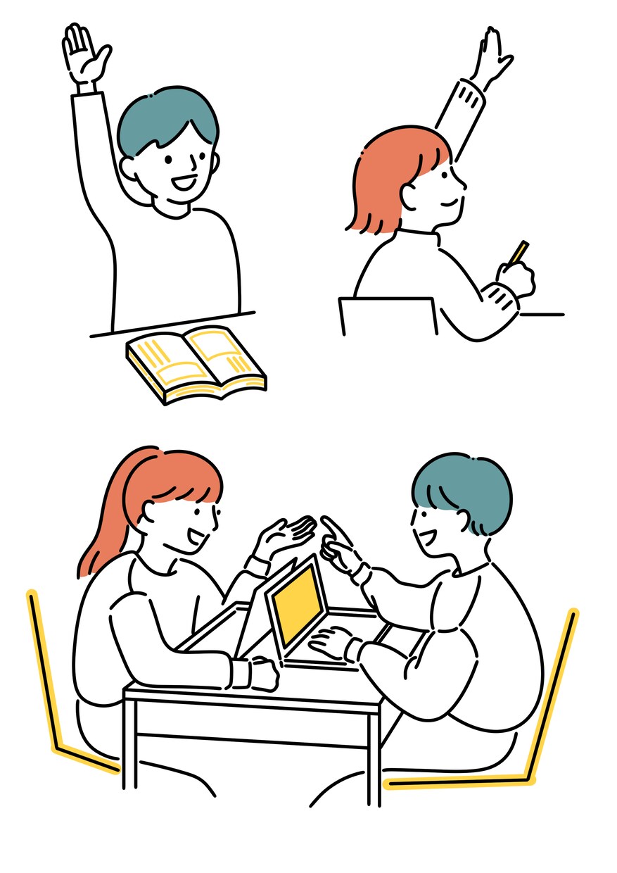 シンプル！商用イラストお描きします パンフレット、プレゼン資料など、挿入イラストにお使いください イメージ1