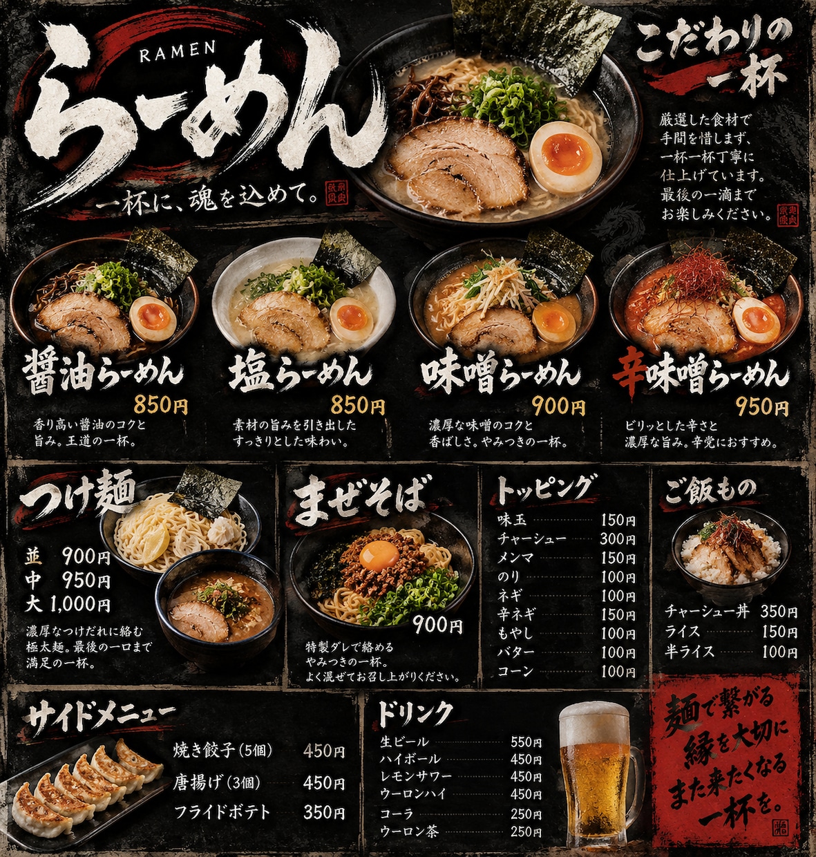 飲食店のメニュー表をデザインします 手書き風からおしゃれ系まで幅広く対応します。 イメージ5