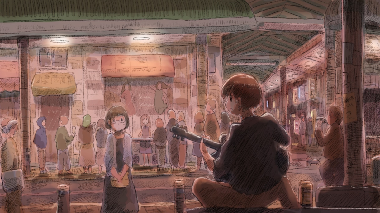 味のあるアナログ風な絵・漫画を描きます アナログ（線画）+デジタル（着彩）でイラストを描きます。 イメージ10