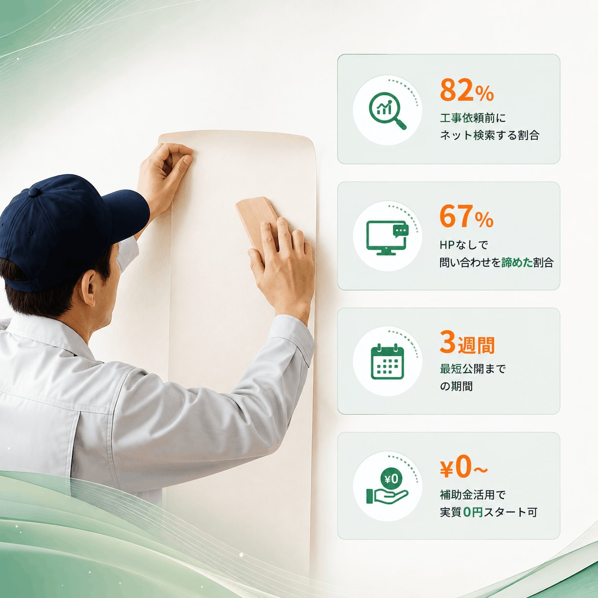 職人・工務店の自社更新サイトをお作りします 腕や実績に応じた仕事が舞い込むデザインに仕上げます イメージ2