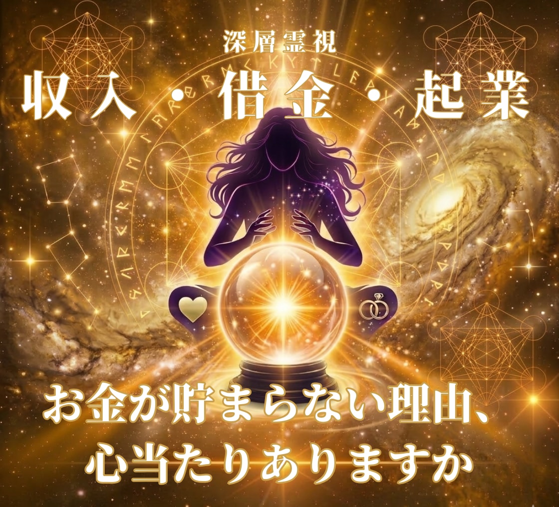 お金が増えない本当の原因を霊視します お金が増えない因果を、12,000字で視ます イメージ1