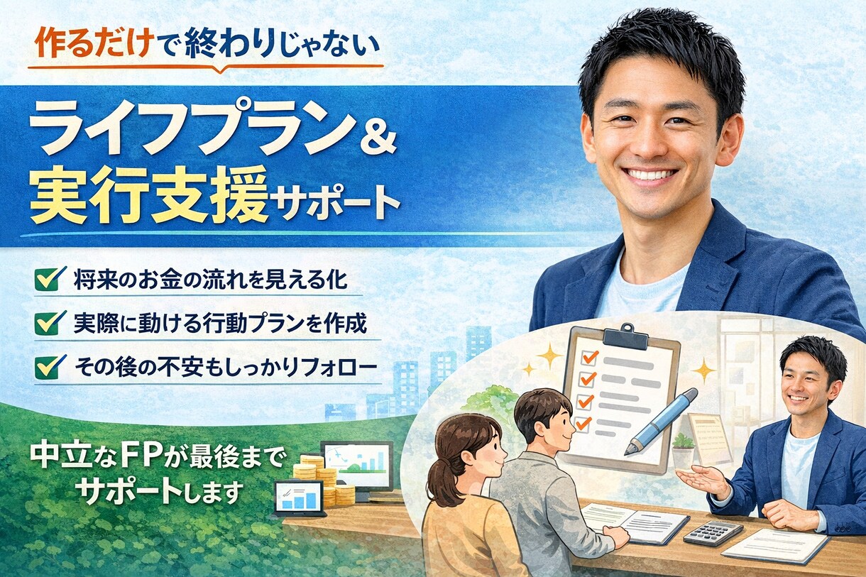 保険・住宅ローン・家計をFPが相談に乗ります 何を相談していいか分からなくても大丈夫です イメージ1