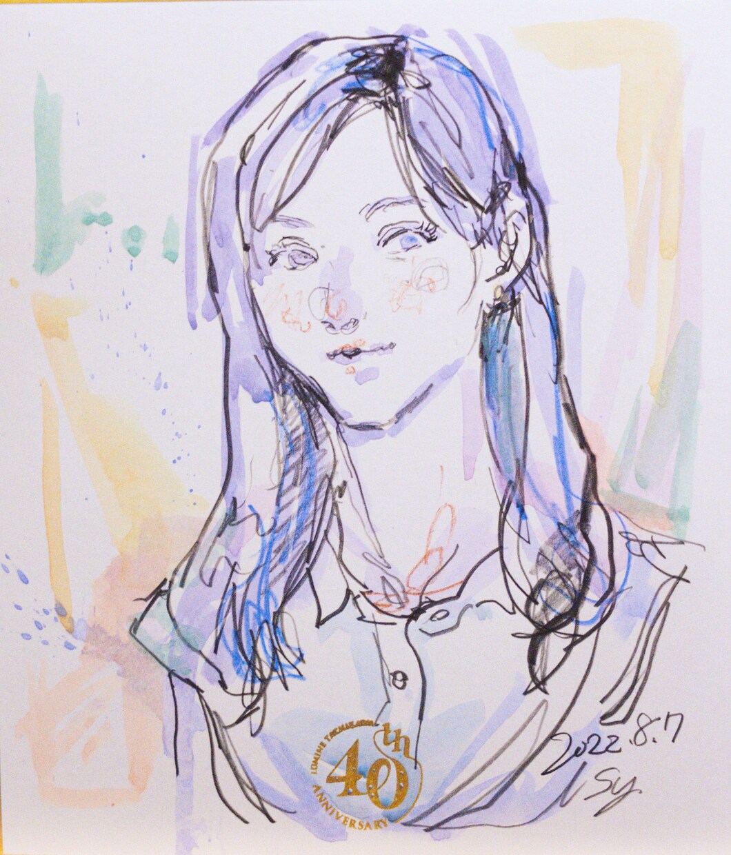 雰囲気あるアート似顔絵を描きます ご家族・ご結婚記念日・SNS・プレゼントにも イメージ8
