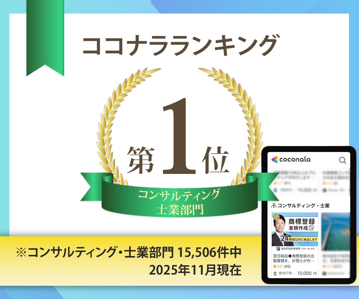 翌日納品◆商標登録の出願書類を、弁理士が作成します 事業を始めたら模倣を防ぐため商品名・サービス名の商標登録を！ イメージ7