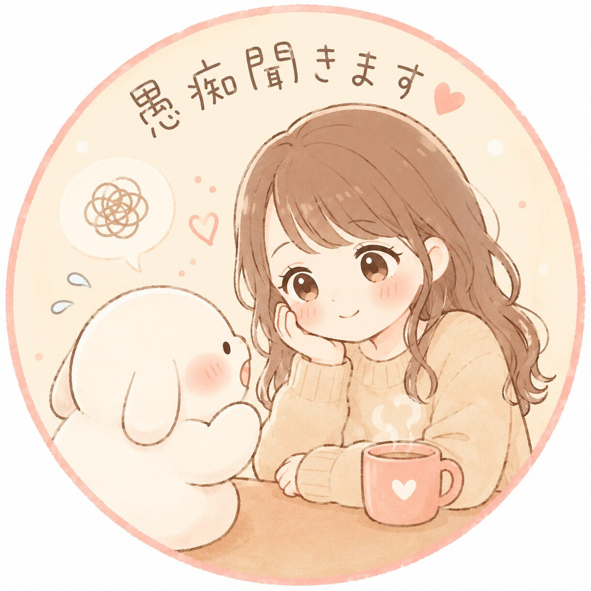 気持ちが軽くなるまでお聞きします 誰にも言えない悩みや愚痴も安心してお話しください。 イメージ1