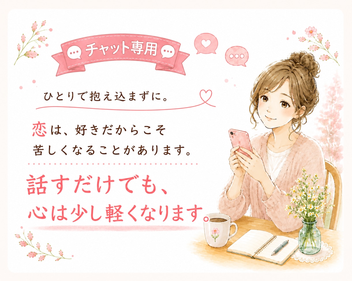 好きだから、苦しくなることもあります ひとりで抱え込まず、お話しください イメージ1