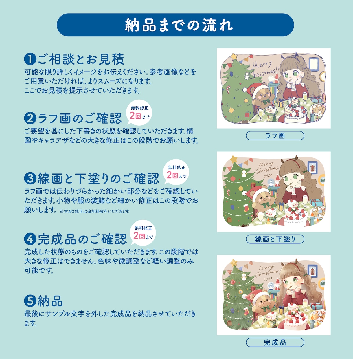 商用利用OK!かわいいイラストお描きします アイコン・一枚絵などの4つのプランからお選びいただけます イメージ10