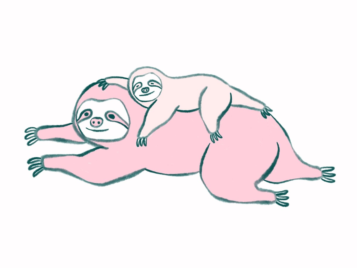 海外絵本のような動物親子のイラスト作成します 動物好きの心をくすぐる愛らしい＆おしゃれなイラスト イメージ3