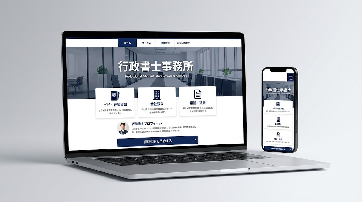 現役行政書士が士業専門のHPを制作します 同業だからわかる！集客できる導線設計 イメージ2